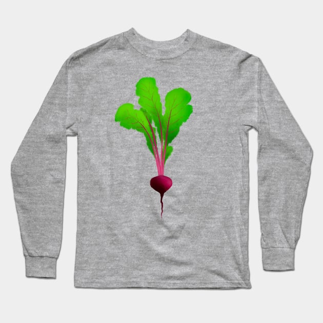 Beet Root Long Sleeve T-Shirt by Obstinate and Literate